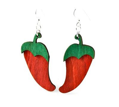 pepper wood earrings