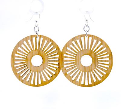 983 tribal sun bamboo earrings