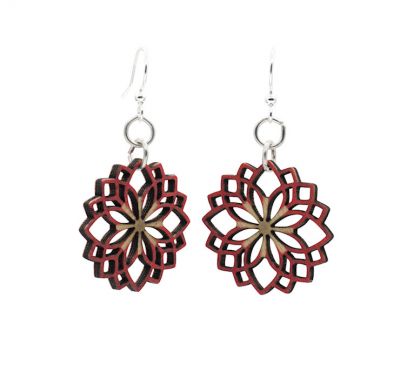 Dahlia Flower Blossom EARRINGS #182