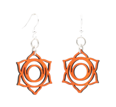 Svadhishthana Chakra Wood EARRINGS #1635