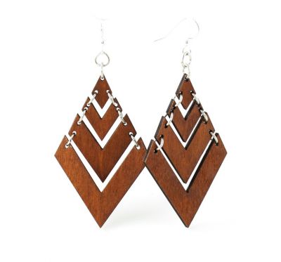 Fountain Pyramid Earrings #1440