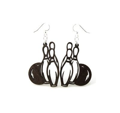 Bowling Ball and Pin EARRINGS # 1187