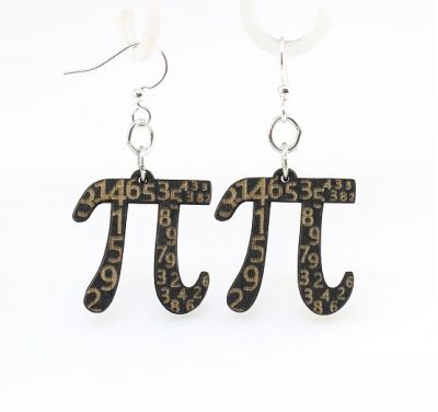 PI 3.14159265.. EARRINGS # 1047