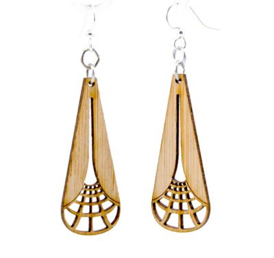 988 illuminating square bamboo earrings