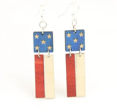 American Flag EARRINGS # 1473