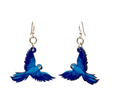 Blue Macaw EARRINGS #T128