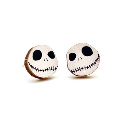 Skeleton Head Halloween Stud EARRINGS #3059