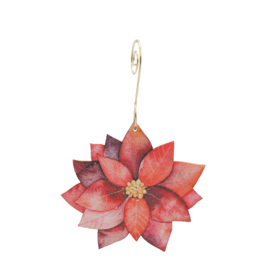 Blossoming Poinsettia Ornament #9966