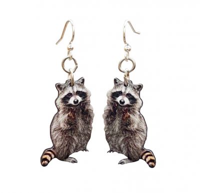 Raccoon Earrings #1727