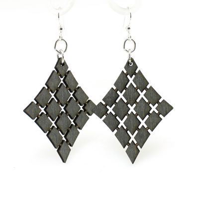 Floating DIAMONDs Earrings # 1024