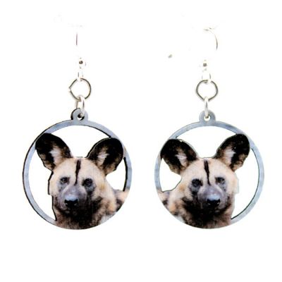 African DOG Earrings #1571