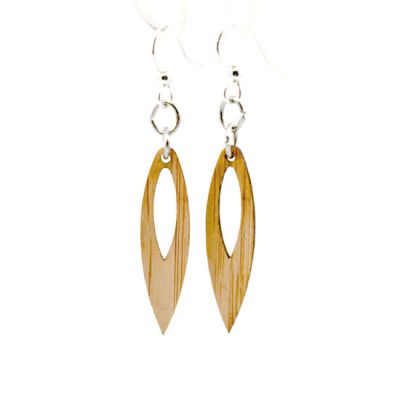 993 pointed drop bamboo earrings