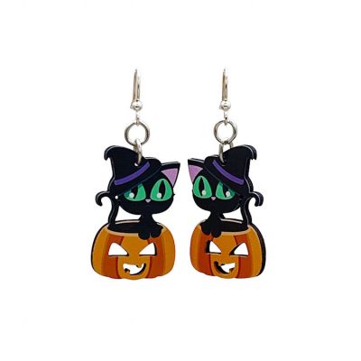 Cute Halloween Cat EARRINGS #1676