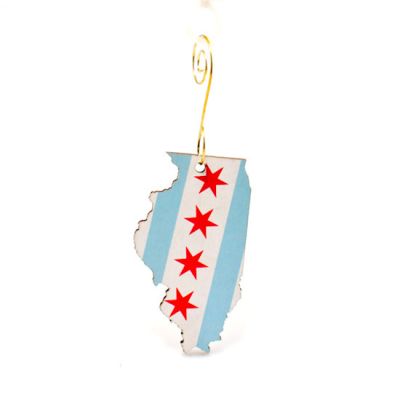 Chicago Flag Ornament #S998