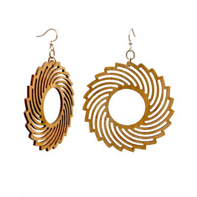 Spiral Bamboo EarrINgs #960