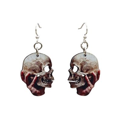 SKULL and Hand Earrings #T055