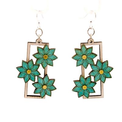 Pedal Pusher FLOWER Gear Earrings #5010B