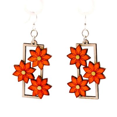 Pedal Pusher Flower Gear EARRINGS #5010C