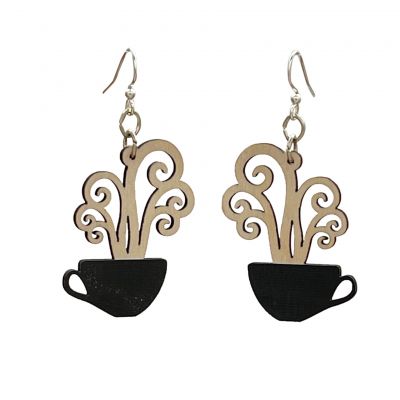 COFFEE Cup Earrings #1309