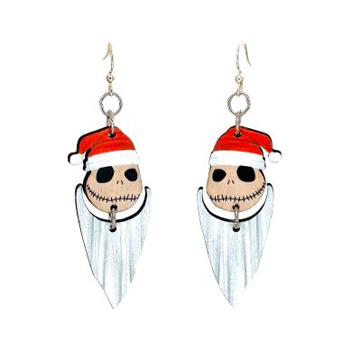 Christmas Skeleton Head EARRINGS? #1758