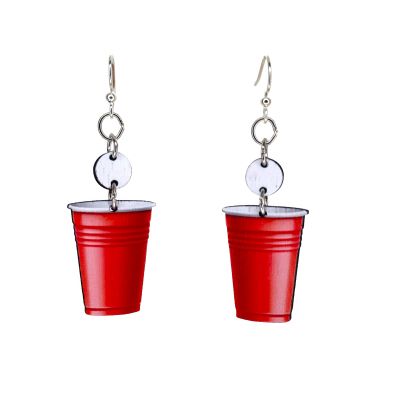 Beer Pong Red Cup EARRINGS? #1759