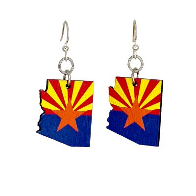 Arizona State Flag EARRINGS  #S059