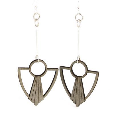 Art Deco Anchor FAN Earrings #1482