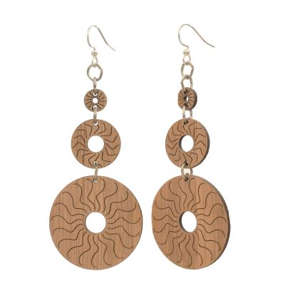 Momentum Circles? Bamboo EarrINgs #953