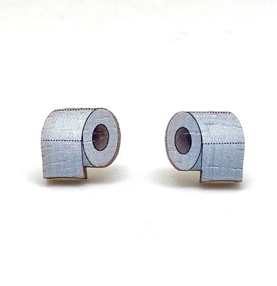 Toilet Paper Stud EARRINGS #3058