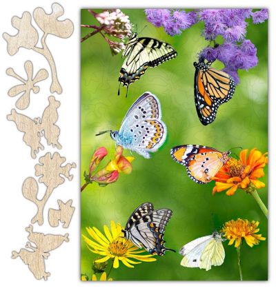 Butterfly Gathering Jigsaw PUZZLE - 120PCS - #6761