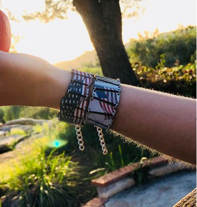 Be sure to check out the other patriotic bracelet in this photo with the link in the description!