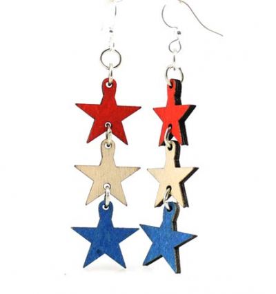 4th of July Star EARRINGS # 1145