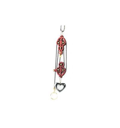 Block and Tackle Pulley Heart Necklace 7005C