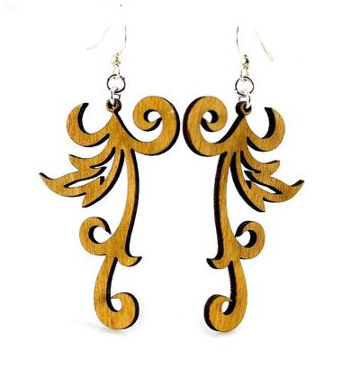 Swishy Scroll EARRINGS # 1065