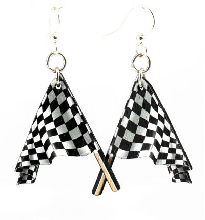 Racing FLAG Earrings #1552