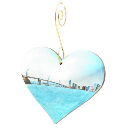 San Francisco Bay Heart Ornament
