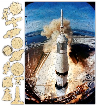 Apollo 11 Whimsical Jigsaw Puzzle - 252PCS -  #6767