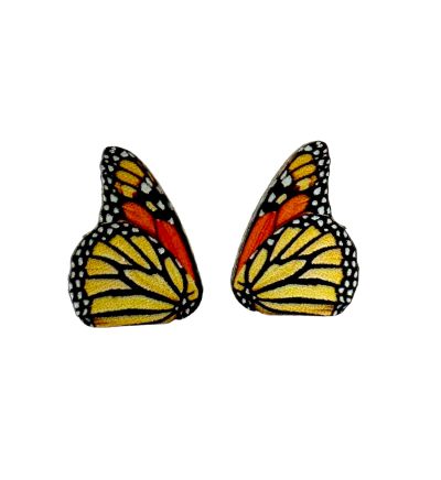 Monarch Butterfly STUD EARRINGS #3084