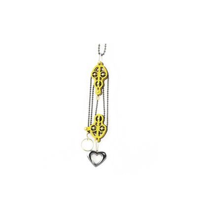 Block and Tackle Pulley Heart Necklace 7005D