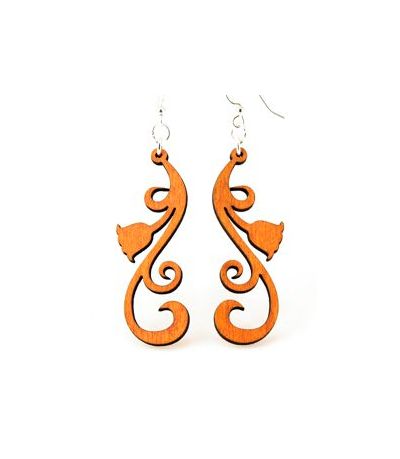 Tulip Scroll EARRINGS # 1121