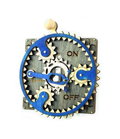 Single Planetary Switch Plate 8002C Gray & Blue