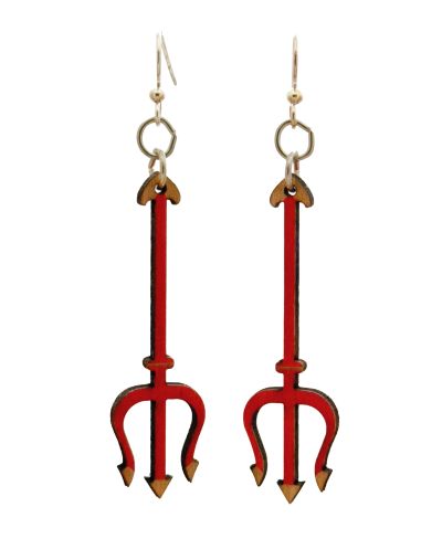 Devils Pitchfork Earrings #1746
