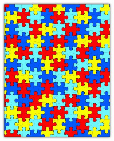 Autism PUZZLE - 48PCS - #6400