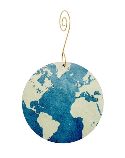 Retro Earth Ornament #9938