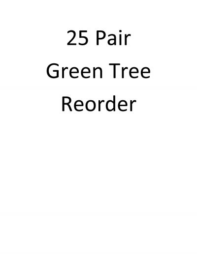 25 Green Tree EARRING Re-fill