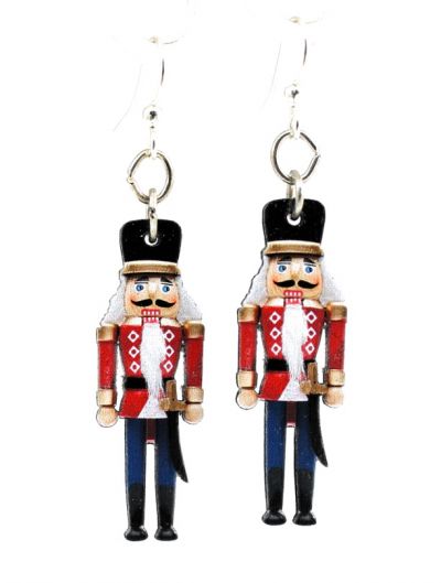 nutcracker wood earrings