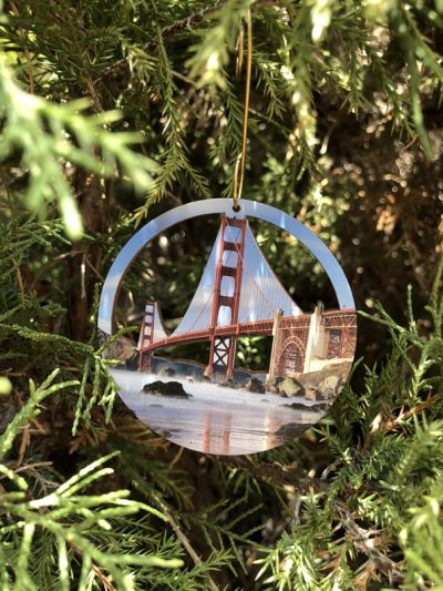 Golden Gate Bridge Ornament Lifestyle Photo