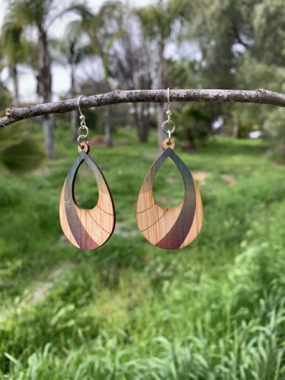 prism bamboo earrings