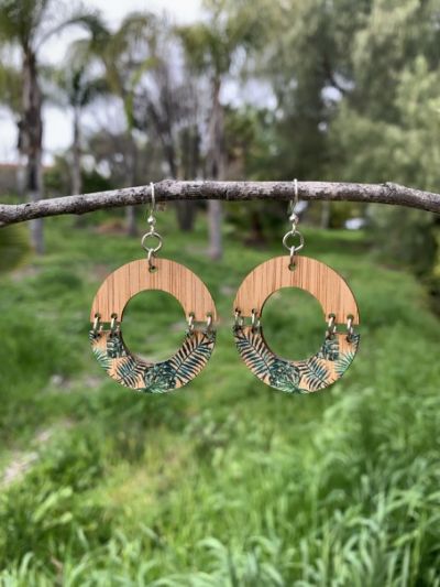 jungle bamboo earrings