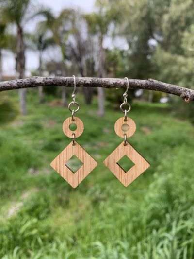 hatha bamboo earrings